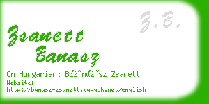 zsanett banasz business card